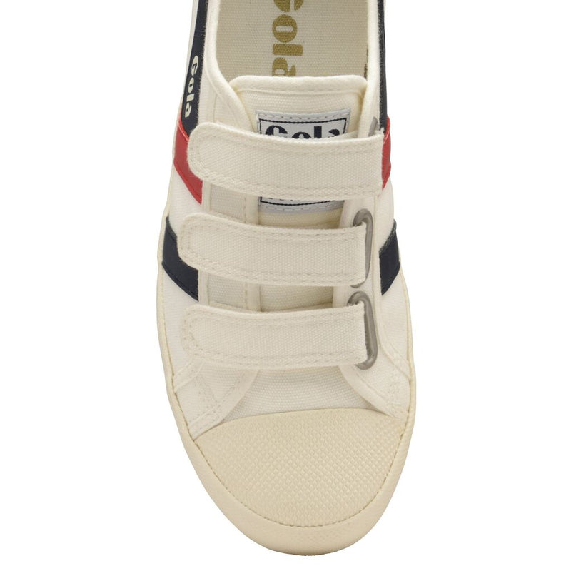 Gola Women's Coaster Velcro Sneakers | Off White/Navy