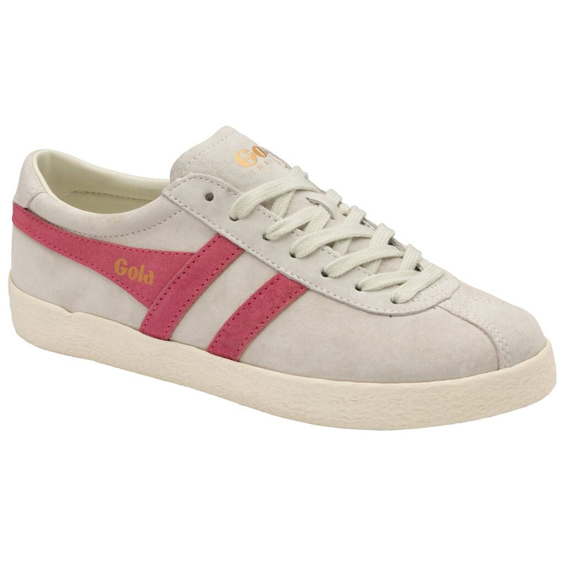 Gola Women's Trainer Suede Sneakers | Off White/Fluro Pink