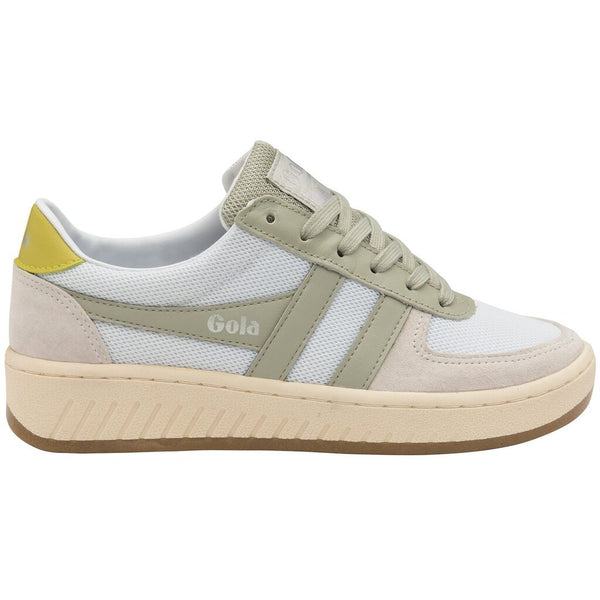 Gola Women's Grandslam Mesh Sneakers | White/Light Grey