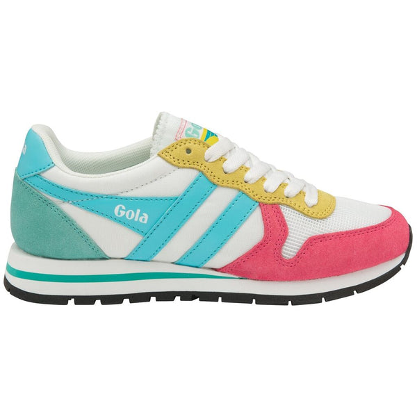 Gola Women's Daytona Sneakers | White/Fluro Pink