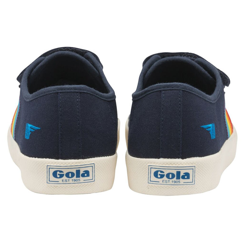 Gola Women's Coaster Rainbow Velcro Sneakers | Navy/Multi
