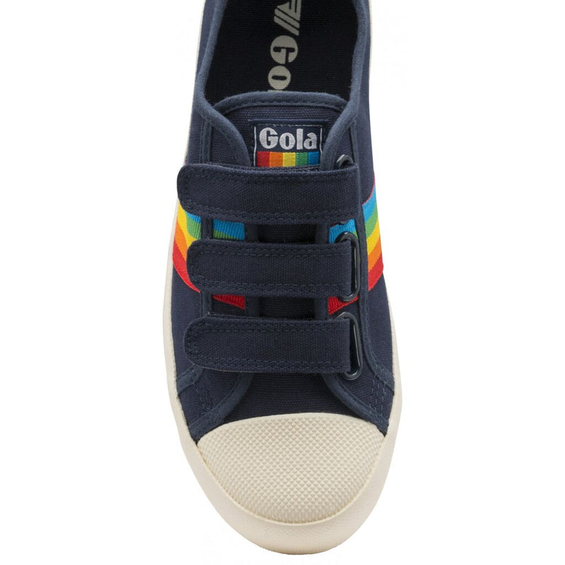 Gola Women's Coaster Rainbow Velcro Sneakers | Navy/Multi