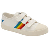 Gola Women's Coaster Rainbow Velcro Sneakers | Off White/Multi