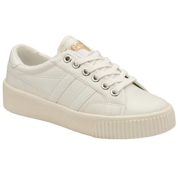 Gola Women's Baseline Mark Cox Leather Sneakers | Off White