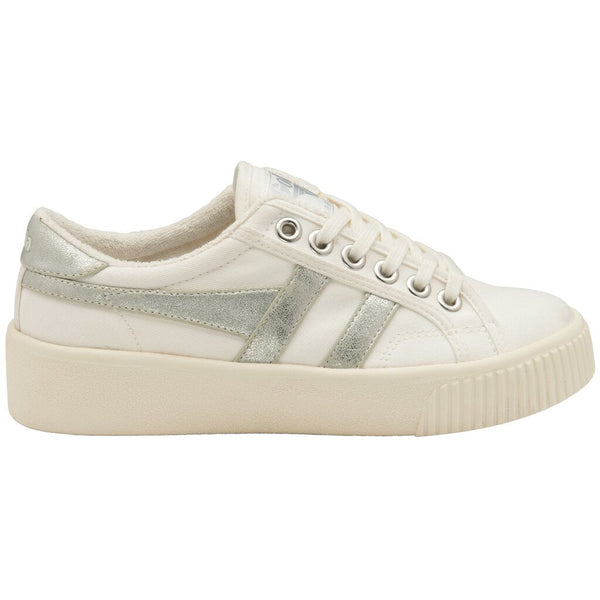 Gola Women's Baseline Mark Cox Sneakers | Off White/Silver