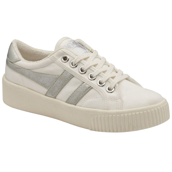 Gola Women's Baseline Mark Cox Sneakers | Off White/Silver