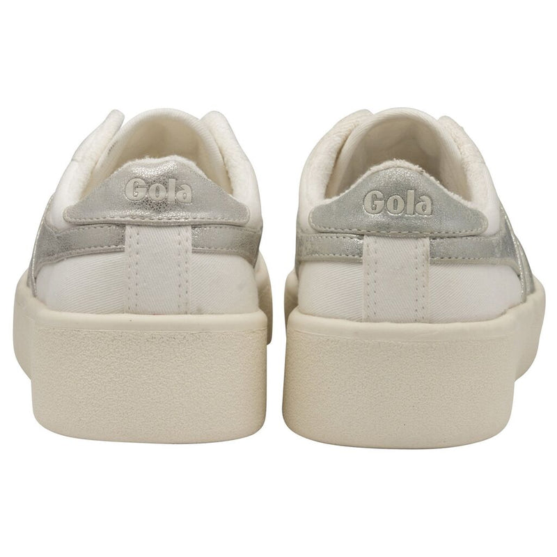 Gola Women's Baseline Mark Cox Sneakers | Off White/Silver