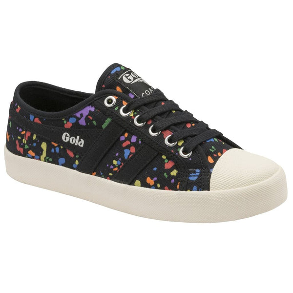 Gola Women's Coaster Splatter Sneakers | Black/Multi