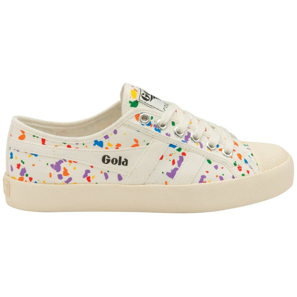 Gola Women's Coaster Splatter Sneakers | Off White/Multi