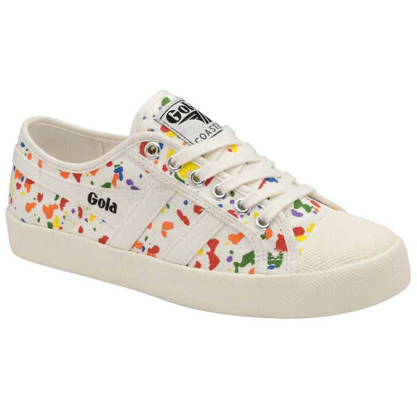 Gola Women's Coaster Splatter Sneakers | Off White/Multi
