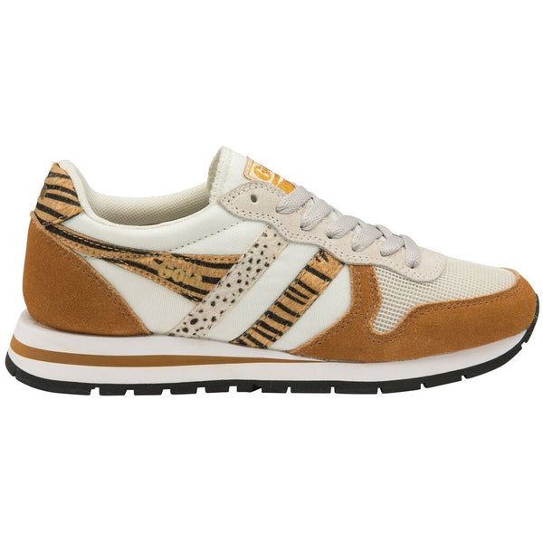 Gola Women's Daytona Safari Sneakers | Off White/Caramel