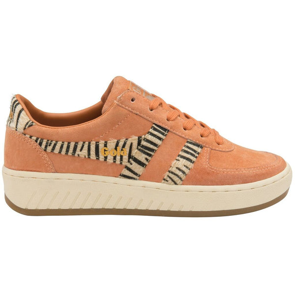 Gola Women's Grandslam Suede Safari Sneakers | Peach/Zebra