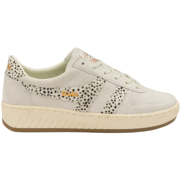 Gola Women's Grandslam Suede Safari Sneakers | Off White/Cheetah