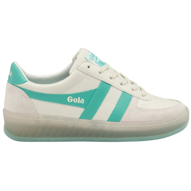 Gola Women's Grandslam 89 Sneakers | Off White/Sea Mist