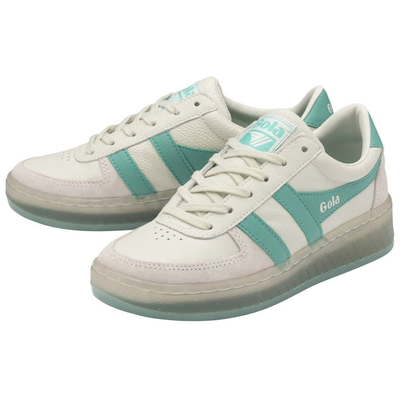 Gola Women's Grandslam 89 Sneakers | Off White/Sea Mist