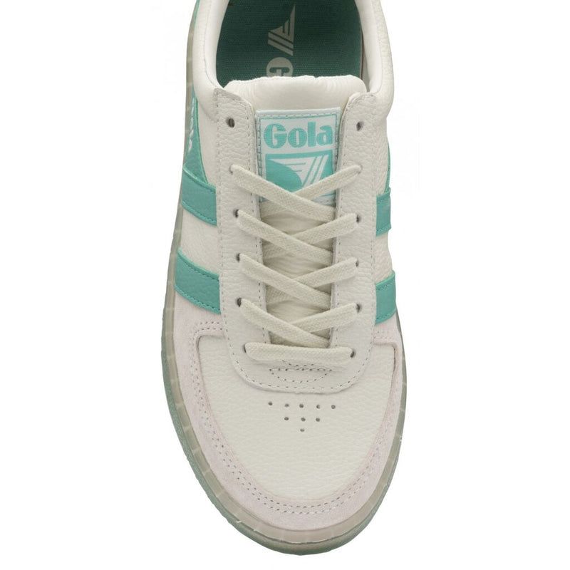Gola Women's Grandslam 89 Sneakers | Off White/Sea Mist