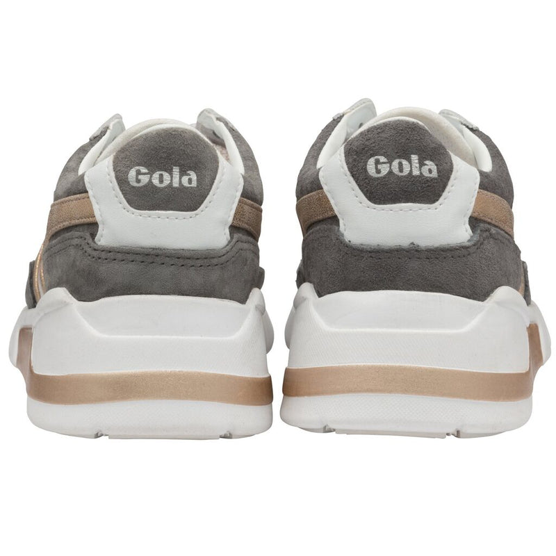 Gola Women's Eclipse Haze Metallic Sneakers | White/Rose Gold