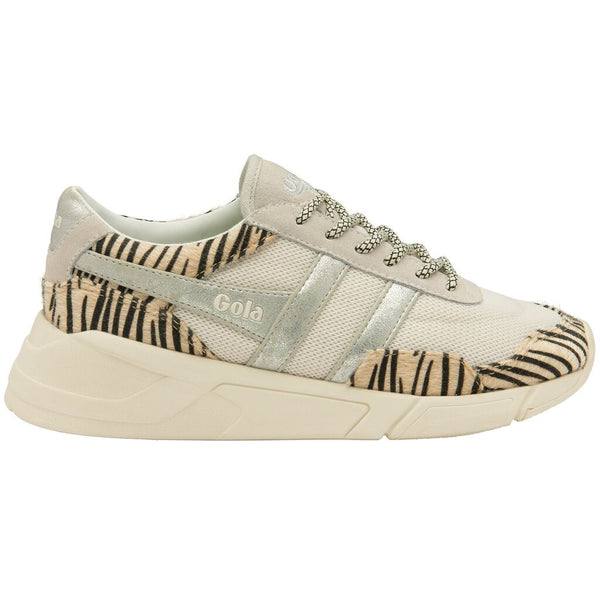 Gola Women's Eclipse Safari Sneakers | Off White/Zebra