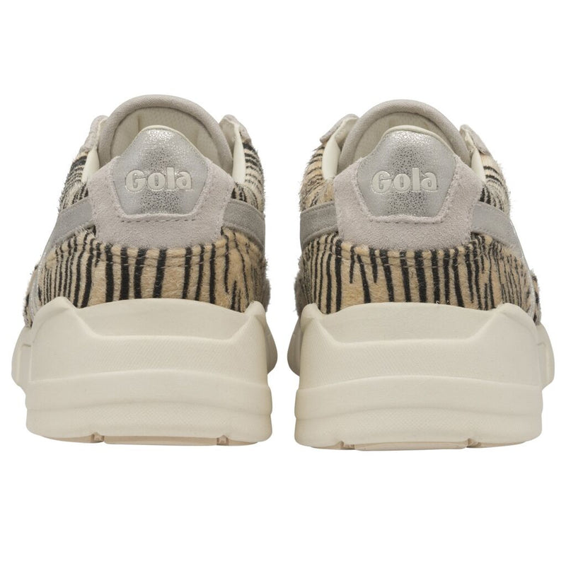 Gola Women's Eclipse Safari Sneakers | Off White/Zebra Sportique Gola Women's Eclipse Safari Sneakers | Off White/Zebra Sportique