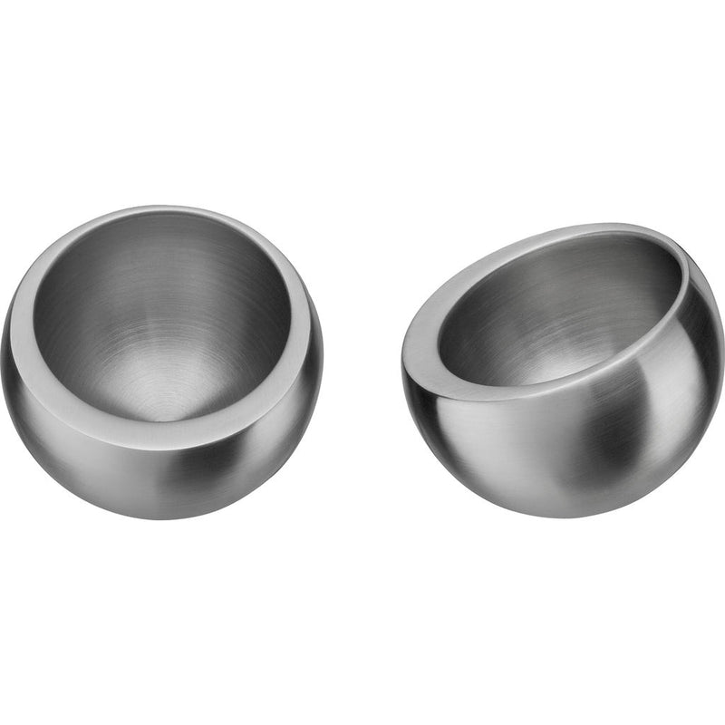 Carl Mertens Pair of Balance Cups | Satin Stainless Steel