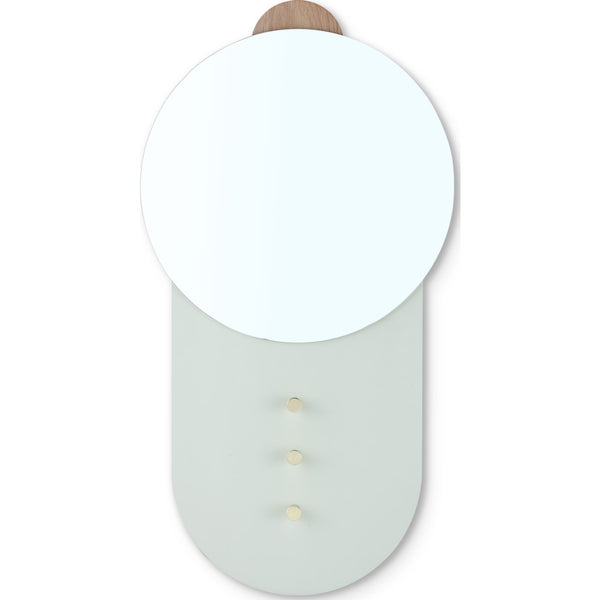 Camino Barbera Wall Mirror | Grey/Yellow/Waxed Oak