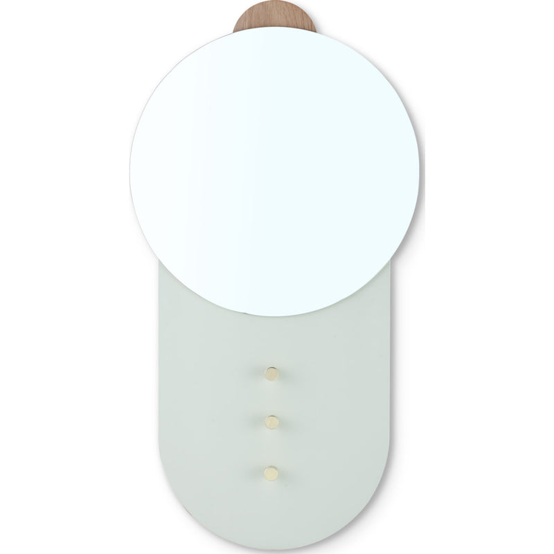 Camino Barbera Wall Mirror | Grey/Yellow/Waxed Oak