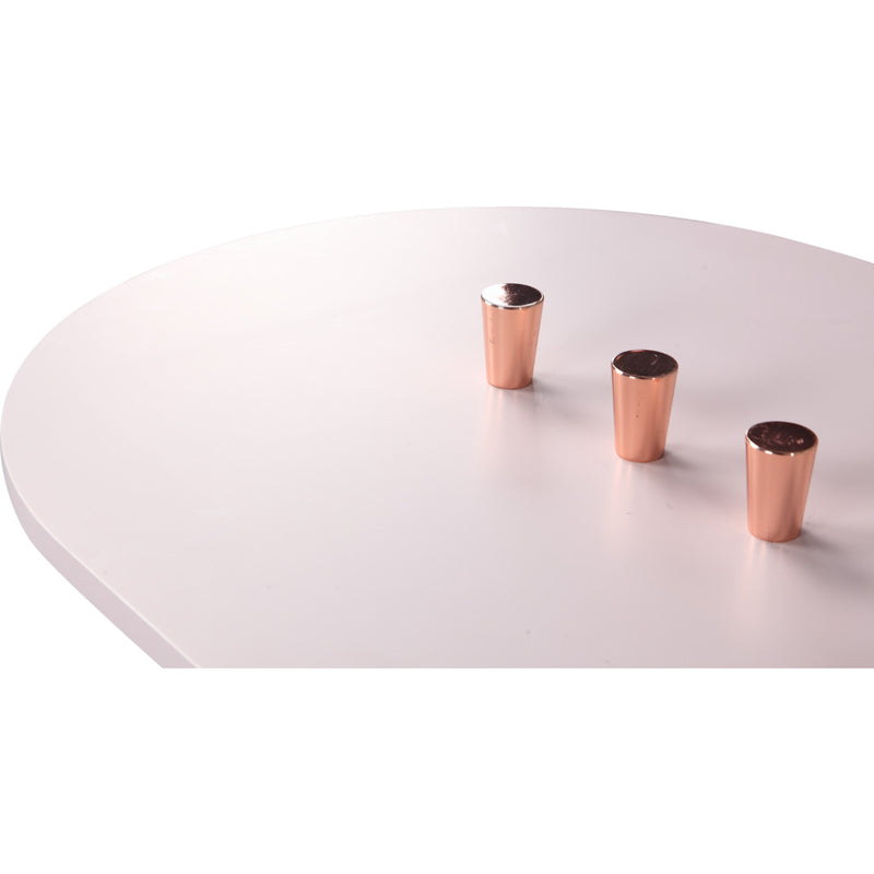 Camino Barbera Wall Mirror | Pink/Prune/Waxed Oak