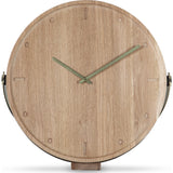 Camino Clara Clock | Waxed Oak/Brass