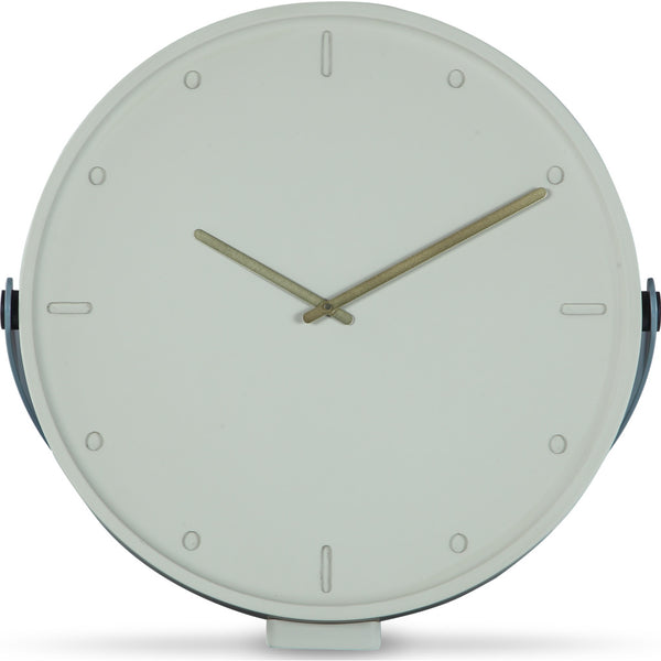 Camino Clara Clock | Grey/Petroleum/Brass