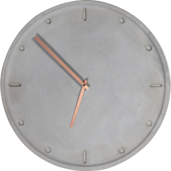 Camino Clara Clock | Concrete/Copper