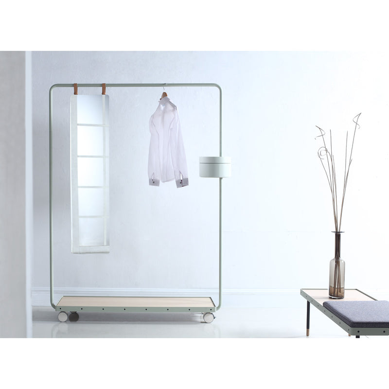 Camino Dolores Garment Rack | Grey/Waxed Oak