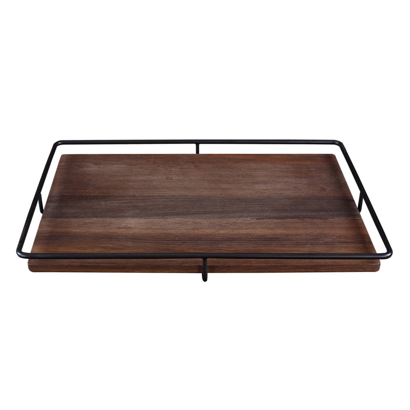 Camino Jose Carving Board/Tray | Smoked Oak/Black- CM12080