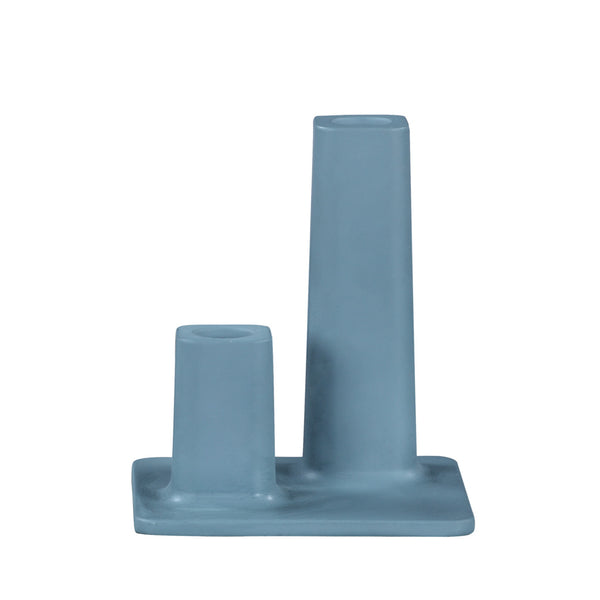 Camino Ventura Candlestick Holder | Petroleum- CM12096