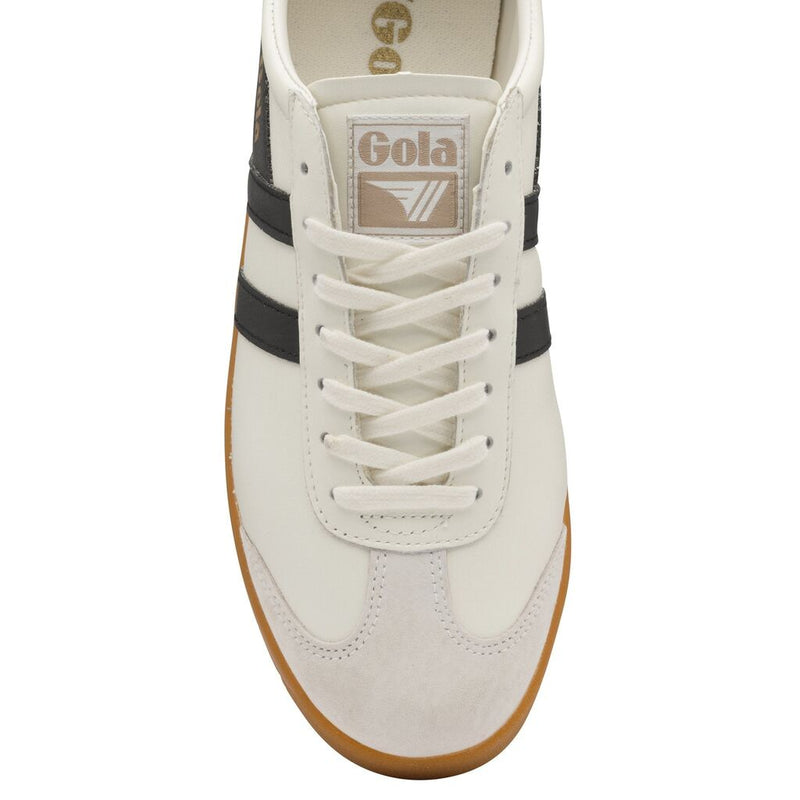 Gola Men's Hurricane Leather Sneakers | Off White/Black