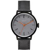 Tsovet SVT-CN38 Swiss Quartz Black & Grey Watch | Black Leather