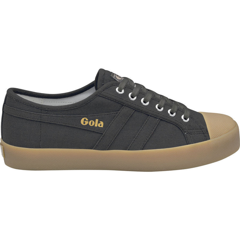 Gola Men's Coaster Linen Sneakers | Black/Gum