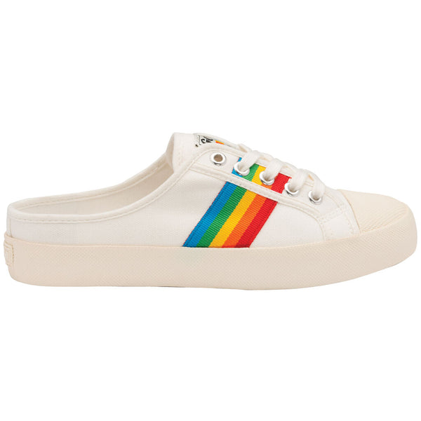 Gola Women's Coaster Rainbow Mule Sneaker | Off White/Multi