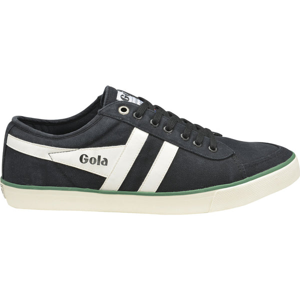 Gola Men's Comet Plimsoll Sneakers | Black/Off White/Green