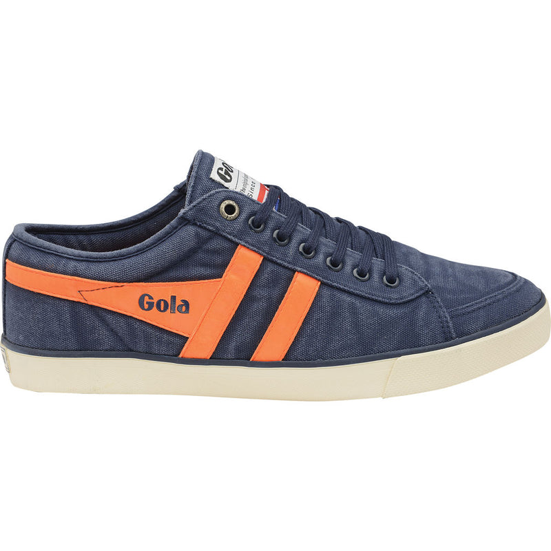 Gola Men's Comet Plimsoll Sneakers | Navy/Neon Orange