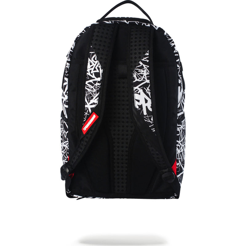 Sprayground Scribble Shark Backpack | Black/White