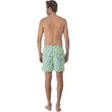 Tom & Teddy Coral Swim Trunk | Blue & Lime Size S