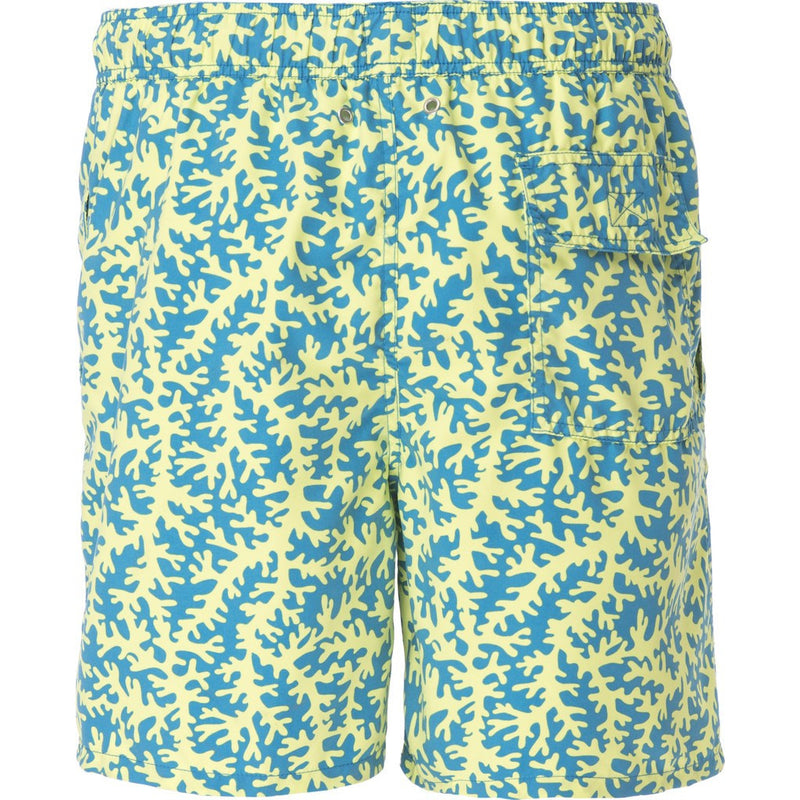 Tom & Teddy Coral Swim Trunk | Blue & Lime Size M