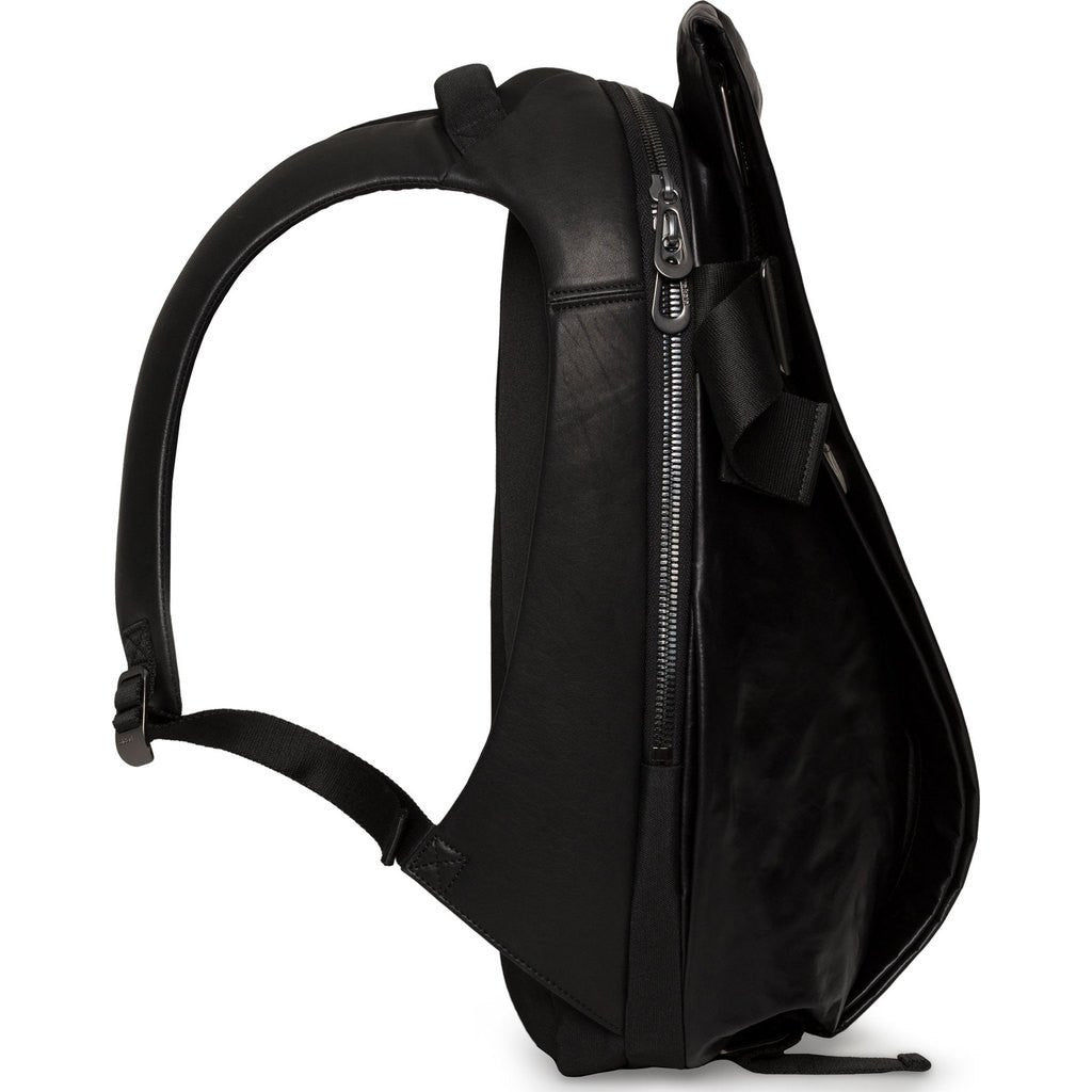 Cote&Ciel Isar Medium Memory Suede Backpack | Black – Sportique