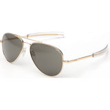 Randolph Engineering Concorde 23K Gold Sunglasses | Gray AR Bayonet CR055