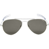 Randolph Engineering Concorde Bright Chrome Sunglasses | Gray Polarized AR Bayonet CR028
