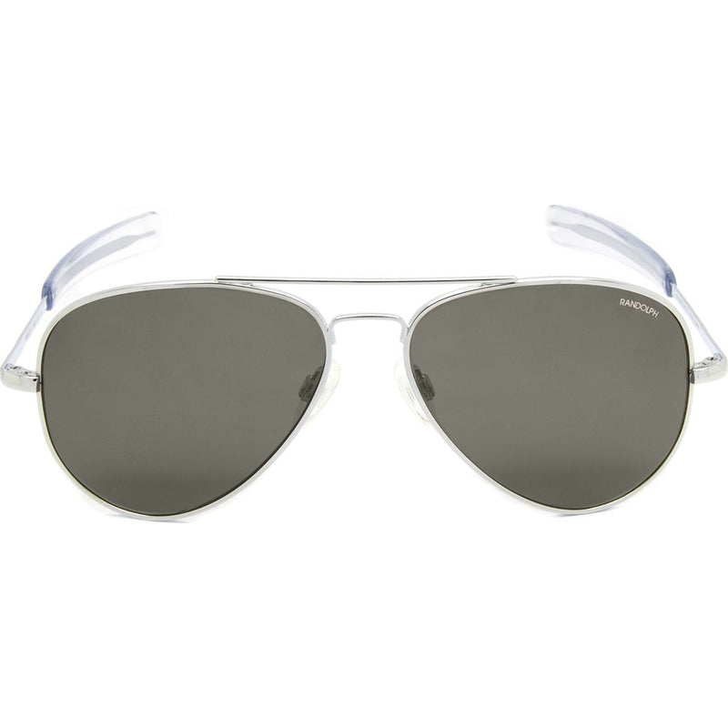 Randolph Engineering Concorde Bright Chrome Sunglasses | Gray Polarized AR Bayonet CR028