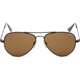 Randolph Engineering Concorde Matte Black Sunglasses | Tan Polarized AR Skull CR012