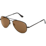 Randolph Engineering Concorde Matte Black Sunglasses | Tan Polarized AR Skull CR062