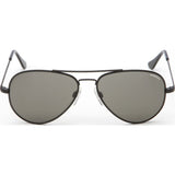 Randolph Engineering Concorde Matte Black Sunglasses | Gray Polarized Glass Skull 57MM CR72434/61MM CR12434