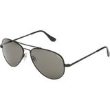 Randolph Engineering Concorde Matte Black Sunglasses | Gray Polarized Glass Skull 57MM CR72434/61MM CR12434